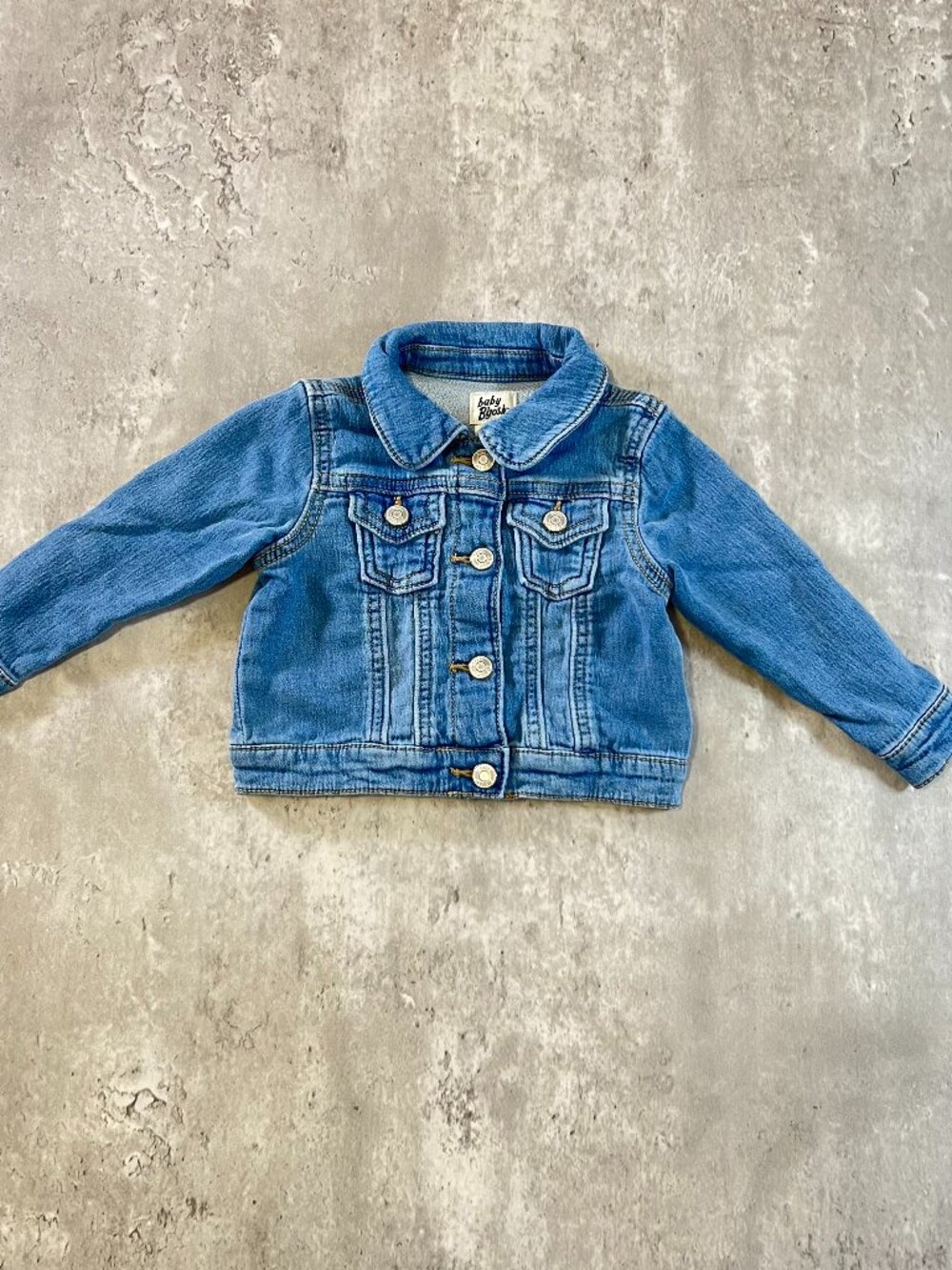 Baby B Gosh Blue Denim Button Up Jacket Girls Size 18 Months